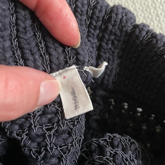 Anthropologie Mock Neck Chunky Knit Short Sleeve Sweater Small - Picture 10 of 11